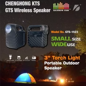 Tws GTS 1523 Extra Bass Wireless Speaker with torch