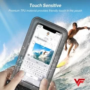 Underwater Waterproof Rainproof Mobile Cover PVC Bag Transparent Touch Screen Cell Phone Pouch Case For Travel Hiking Rainy Season Monsoon