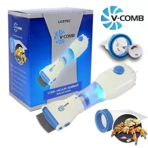 V COMB ELECTRONIC HEAD LICE REMOVAL MACHINE ANTI LICE MACHINE with 4 extra filters