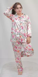Valerie classic nightwear/sleepwear is designed for ultimate comfort and style. Our classic pajama set is updated in a smooth silky fabric.