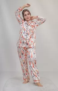 Valerie classic nightwear/sleepwear is designed for ultimate comfort and style. Our classic pajama set is updated in a smooth silky fabric