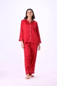 Valerie nightwear Gorgeous satin pajama set. Offering a well-fitting, luxury sleepwear.