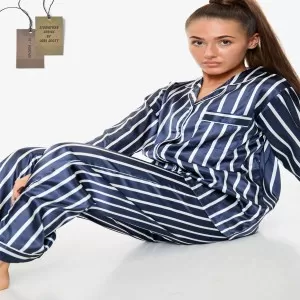Valerie Nightwear Satin Pajama Set (Lori Scott Signature Series) Feel cute while Staying Comfortable Putting this on every night