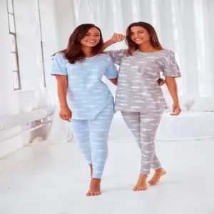 Vivance Dreams – Cloud Print Pajama Set (Grey)