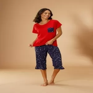 Vivance Dreams – Star Print Capri Pajama Set