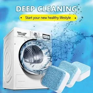 Washing Machine Cleaning Tablets 12PCS Washing Machine Cleaner Bacteria Remover Cleaning Detergent Tablets Laundry Expert Deep Cleaner Odor Removal