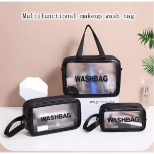 Waterproof Make-up Storage Bag Cosmetic Bag Frosted Toiletry Wash Case