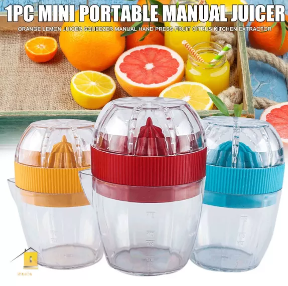 Multifunctional Orange Lemon Juicer Portable Plastic Fruit Manual Squeezer Hand Juice Extractor for Kitchen Home