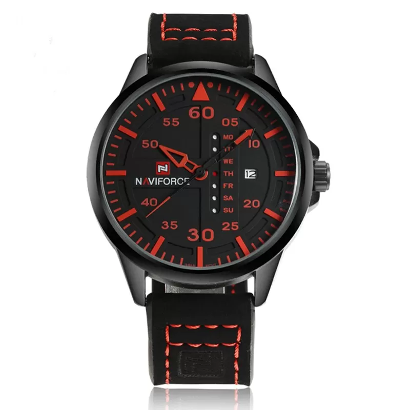 NAVIFORCE Waterproof  Military Sport Quartz Men's Watches with Leather Strap (NF-9074-4)