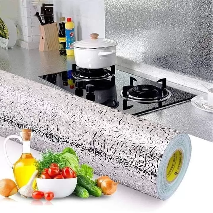 NEW KITCHEN SELF ADHESIVE WATER PROOF OIL PROOF WALLPAPER STICKER 60*200CM