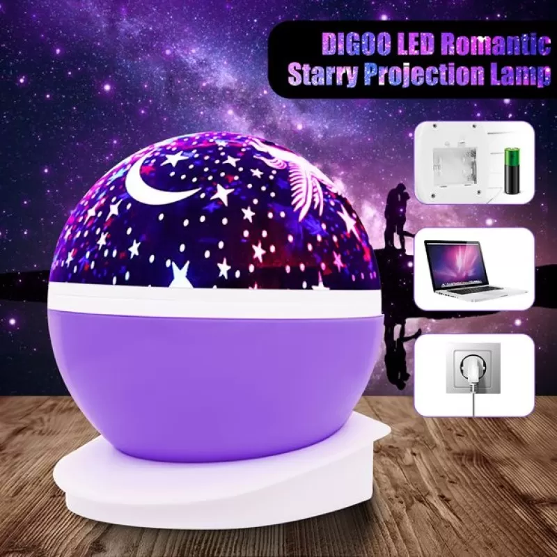 Night Light Star Lamp Starry Sky Projector Baby Light LED Star Light Lamp Table Night Lamp with 8 Color Lights Projection Perfect Gift for Babies and