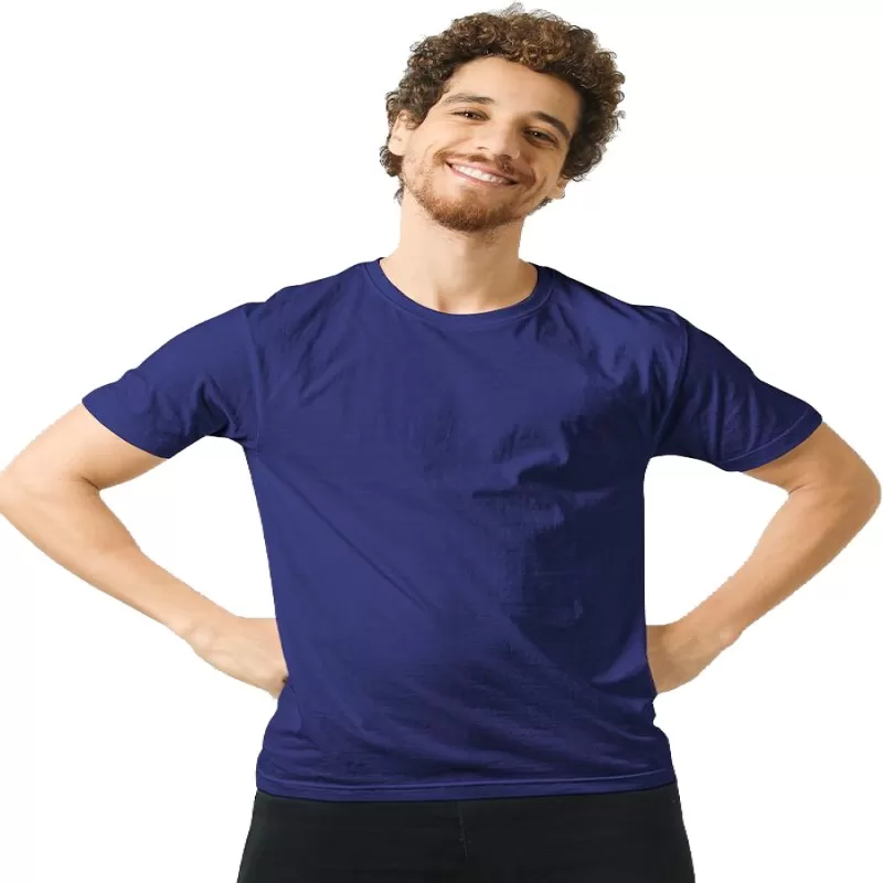 Pack of 1 - Best Quality Plain Short Sleeve Round Neck Basic T-shirt for Men/Boys