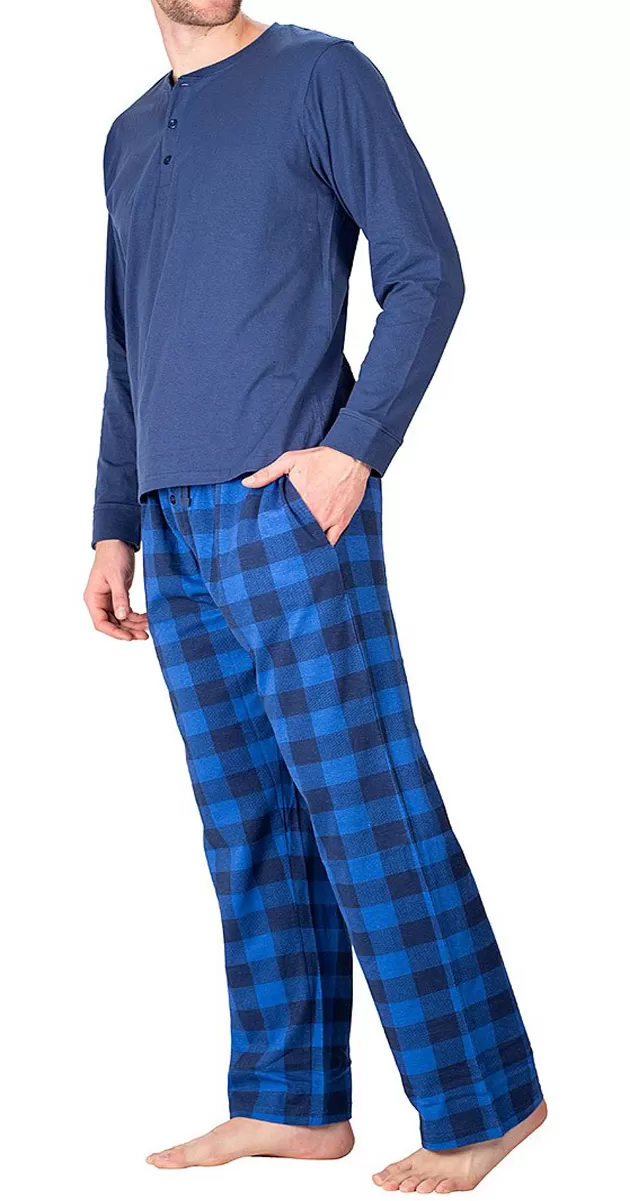 Pack of 1 -Best Quality Fleece Night Wear Checkered Pajama for Men/Boys