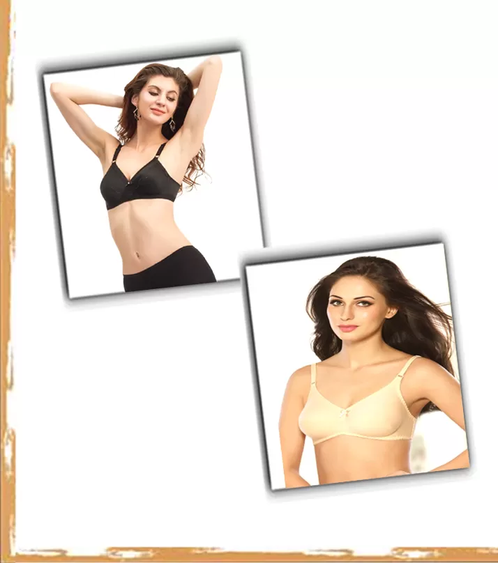 Pack Of 4 Classy Brief Comfortable Cotton Non Padded Bra