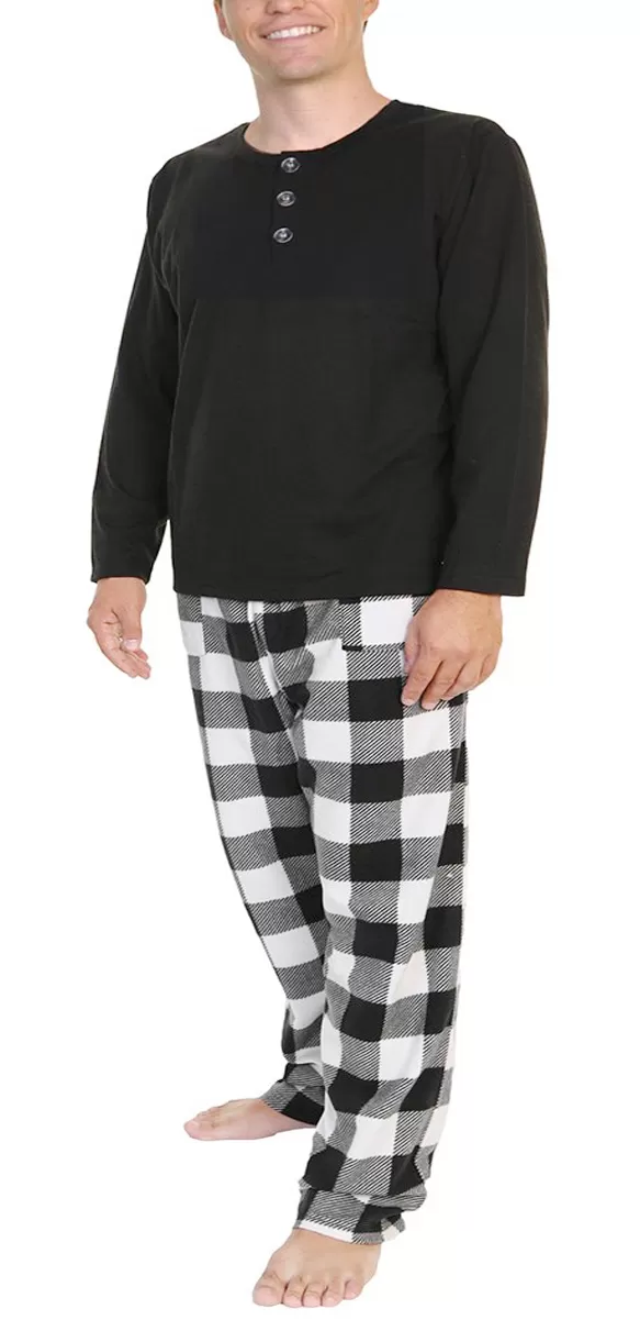 Pack of 2 -Best Quality Fleece Night Wear Checkered Pajama for Men/Boys