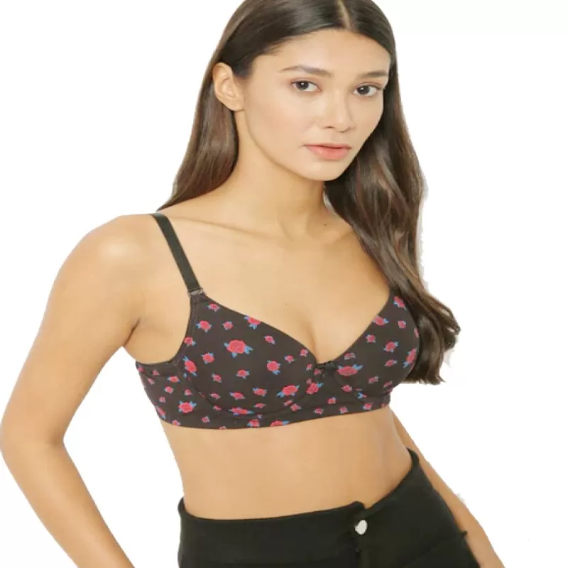 Pack of 2 –Imported Best Quality Cotton Printed Non Padded Bras for Women/Girls