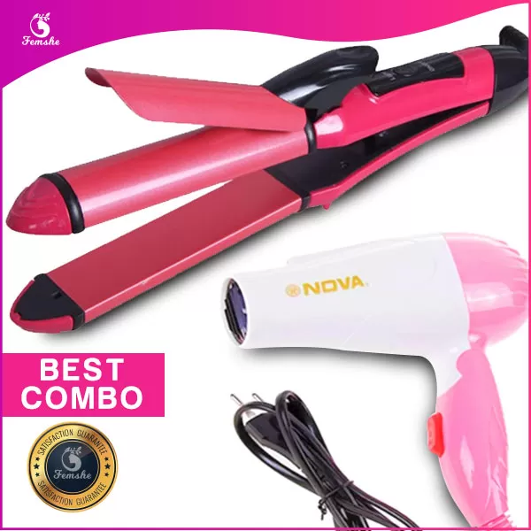 Buy Pack of Two Nova Hair Dryer and Straightener Combo at Lowest Price in  Pakistan 