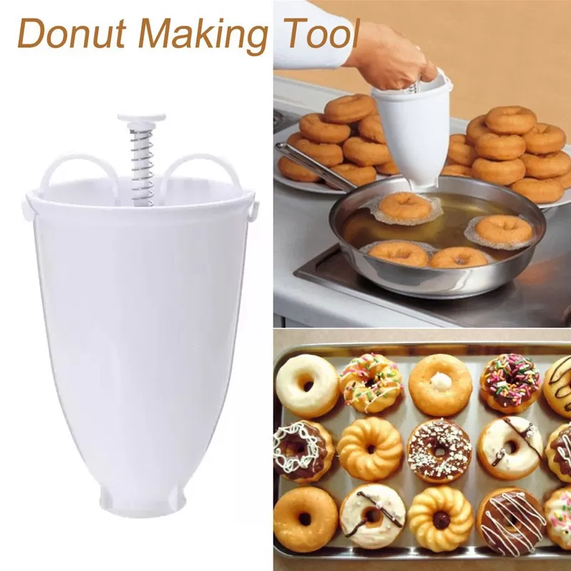 Plastic Light Weight Donut Maker Dispenser Deep Fry Donut Mould Easy Fast Portable