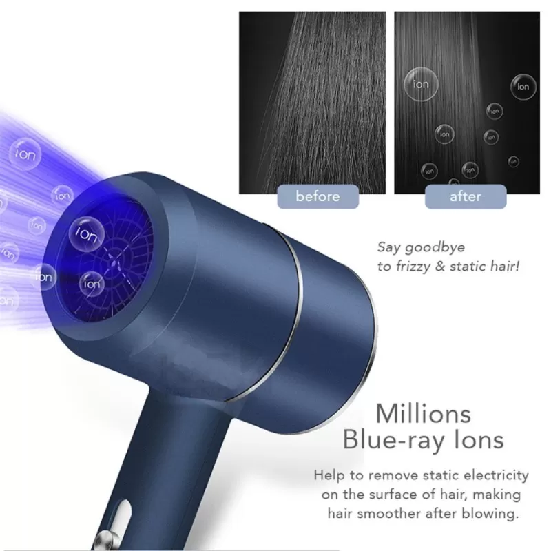 Professional foldable hair dryer machine for girls-men-women comes with 2 speeds fashion hair style machine portable 1000 watt hair dryer machine easy