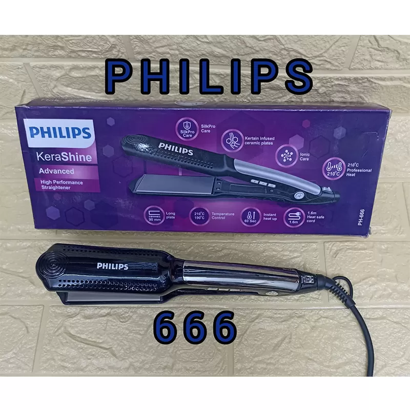 Philips Kerashine Titanium Wide Plate Straightener BHS738/00 - The online  shopping beauty store. Shop for makeup, skincare, haircare & fragrances  online at Chhotu Di Hatti.