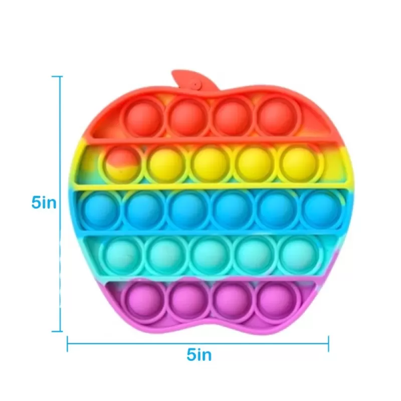 Push Pop Bubble Fidget Spinner Pop It Silicone Toy  Rainbow Square , Butter fly