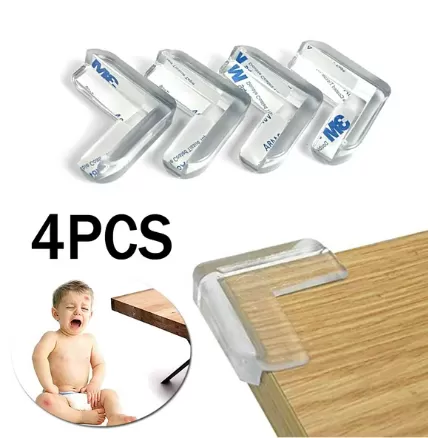 Set of 4PCS Table Corner Protectors Kids Furniture Protection Cover Anti Collision PVC Edge Corner Protector