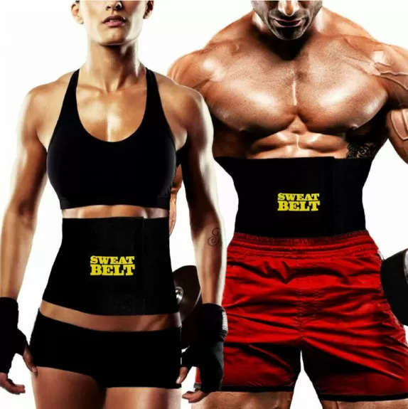 Buy Slimming Sweat Belt Hot Shaper Waist Trimmer Fat Reducing Belt For Men  & Women Belly Trainer Indoor Activities Unisex at Lowest Price in Pakistan