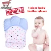 1 Piece Baby Teether Silicone Gloves For Newborn Chewable Nursing Mittens Teether Food Grade Silicone Natural stop Sucking Thumb Toy