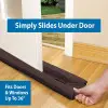 Pack of 4 - Door Draft or door Seal | Double Draft Guard Wind dust Blocker Sealer Stopper