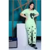 Printed Cotton Ladies Sleep Dress Night Wear With Shirt And Trouser (Design-182)