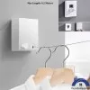 Indoor Outdoor Retractable Laundry Clothesline Wall Hanging Stretch Washing Clothes Line New Shrinking Balcony Invisible Line