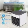 Mini Portable Air Cooler,Personal Space Cooler Easy to fill water and mood led light and portable Air Conditioner Device Cool Any Space like Home Offi