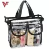 Multi Purpose Cosmetic PVC Plastic Bag Jewellery Bag Makeup Kit Transparent Handbag Cosmetic Bag Cosmetic Organizer Costmetic Storage Travel Make Up T