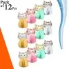 NEW KITTEN STICK ON HOOK SET EASY TO PLACE AND STYLISH LOOK