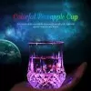 New Led Glowing Mug Glass Water Liquid Inductive Rainbow Color Changing Flashing Light Cup
