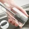 Silicone Bottle Cleaning Brush With Long Handle Kitchen Cleaning Tool For Baby Feeder Bottle Wash Baby Feeder Cleaning Brush