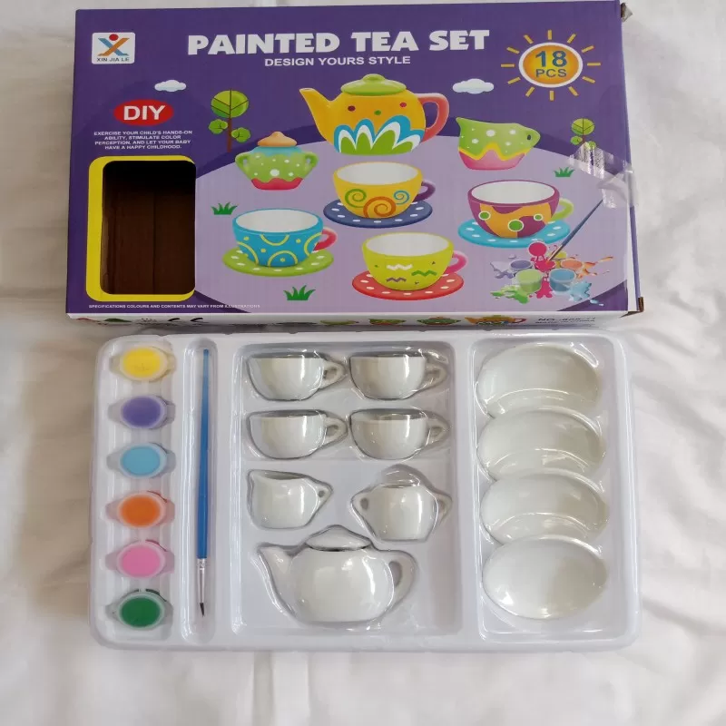 Tea Party - China Tea Set - Crockery with colors