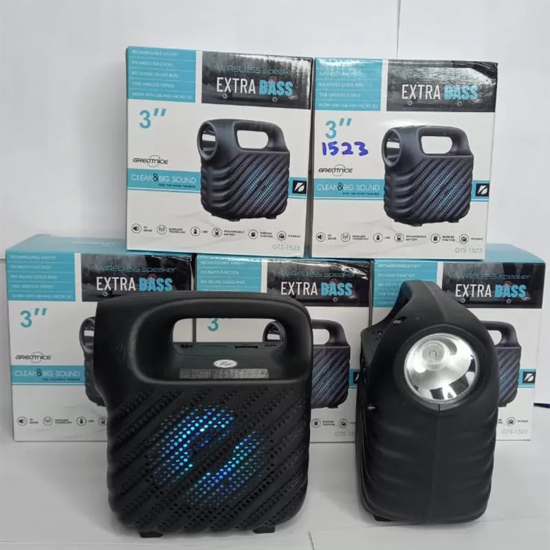 Tws GTS 1523 Extra Bass Wireless Speaker with torch