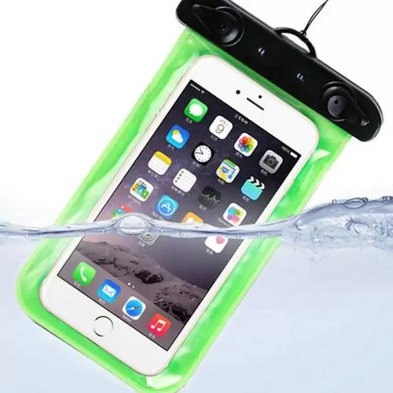 Underwater Waterproof Rainproof Mobile Case PVC Bag Transparent Touch Screen Premium Cell Phone Pouch Cover For Travel Hiking Rainy Season Monsoon