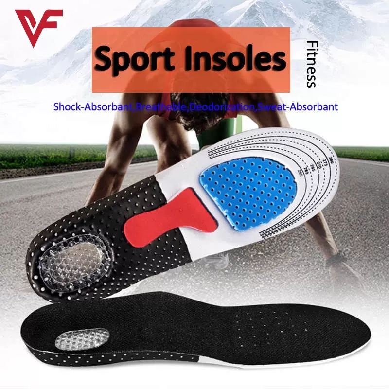 Unisex Solid Silicone Gel Insoles Foot Care for Plantar Fasciitis Heel