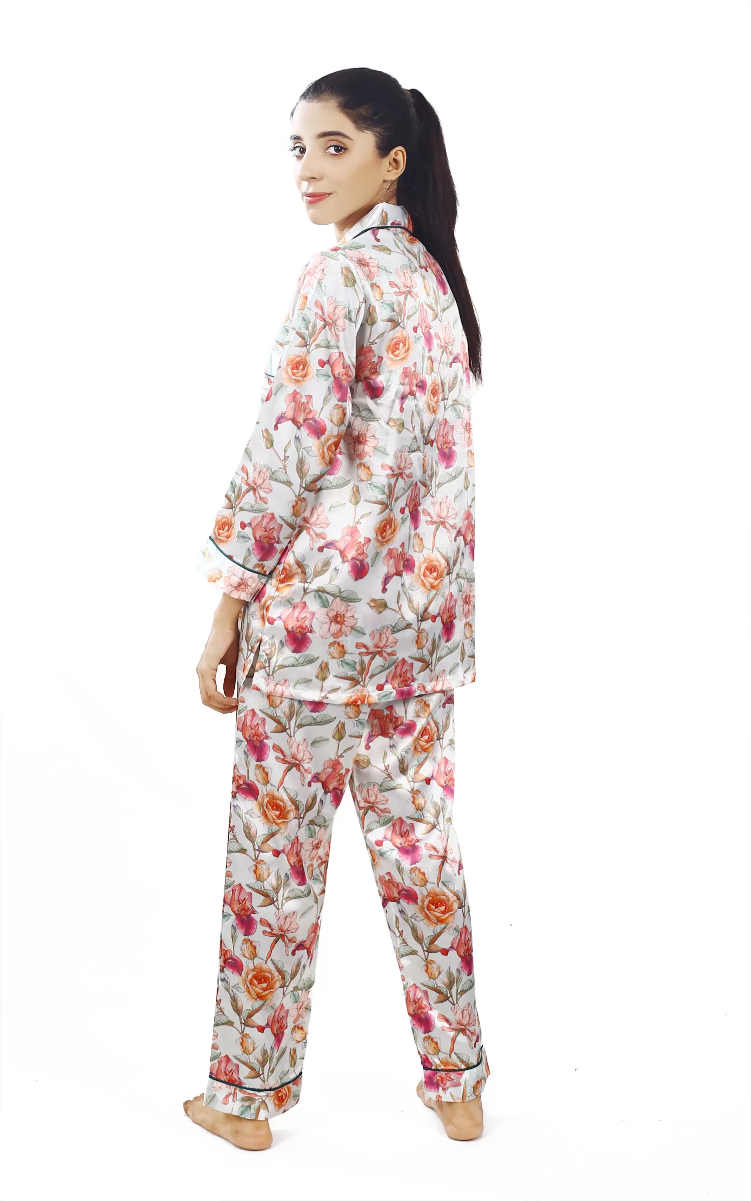 Valerie Nightwear Smoothy Satin Pajama set COMFORTABLE and BREATHABLE