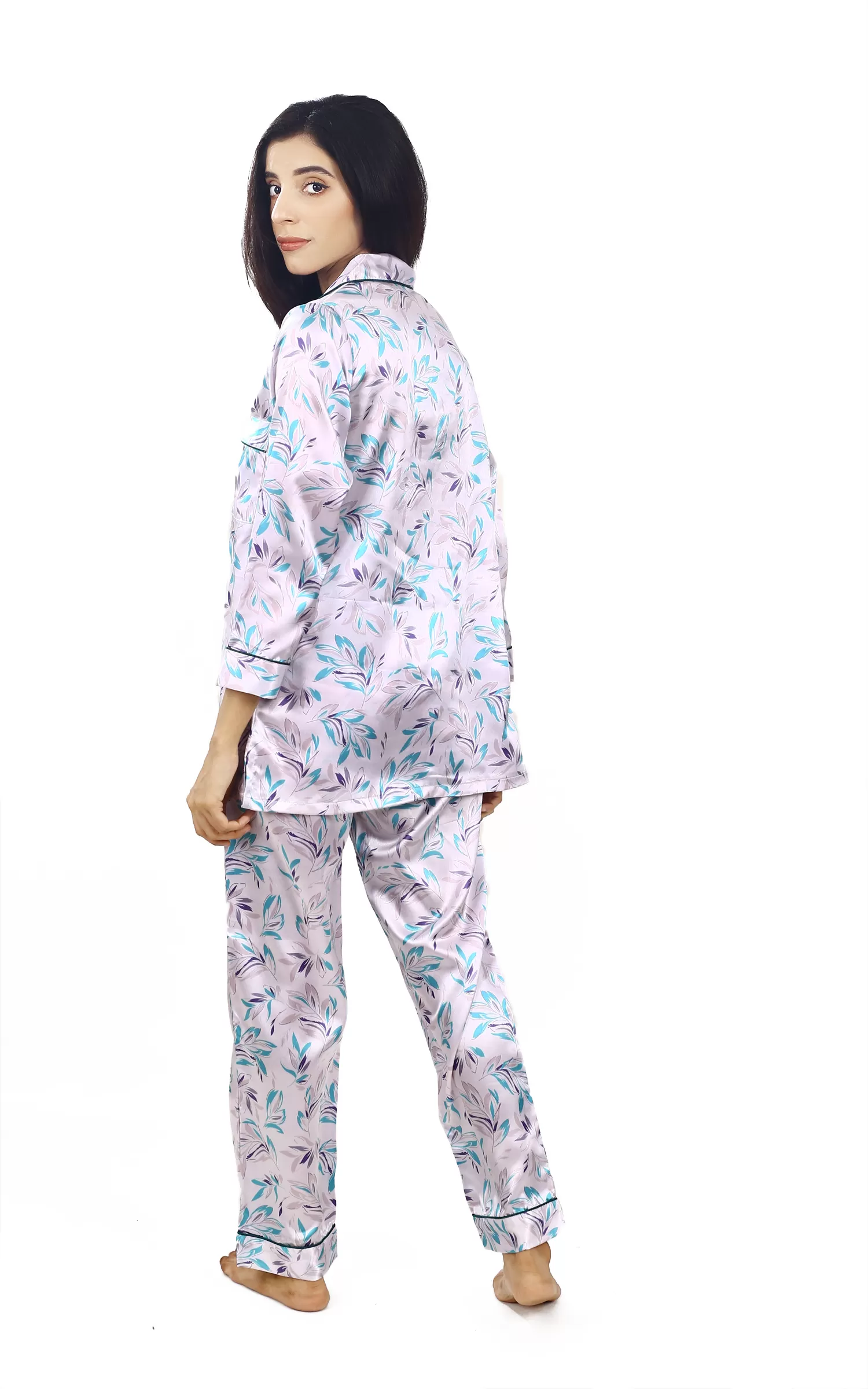 Valerie Nightwear Smoothy Satin Pajama set COMFORTABLE and BREATHABLE