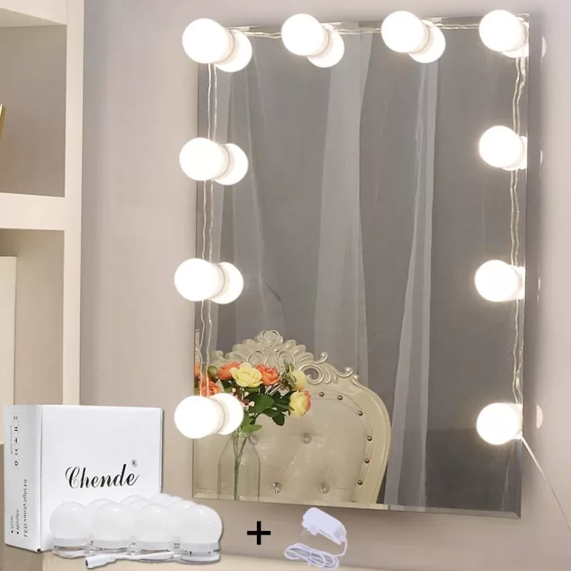Vanity Mirror Light LED Bulbs for Makeup Mirror Stand (10 Bulbs)