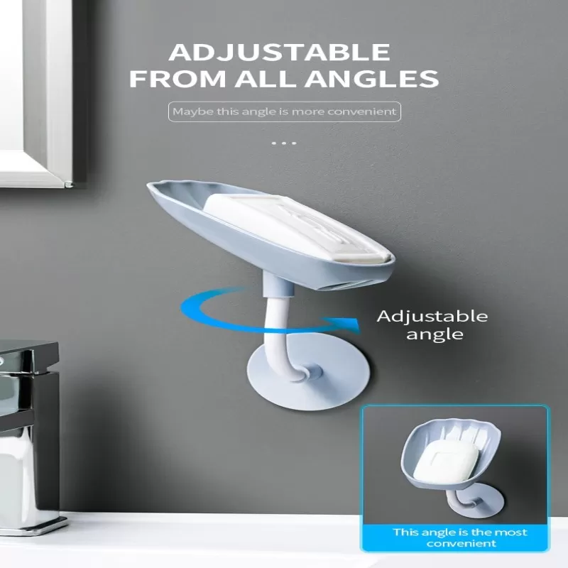 Wall Mounted Soap Holder For bathroom 360 Degree Rotable Soap Dish