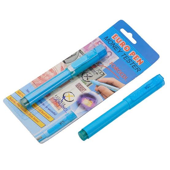 2in1 Money Checker Pen UV Light Pen Euro Pen