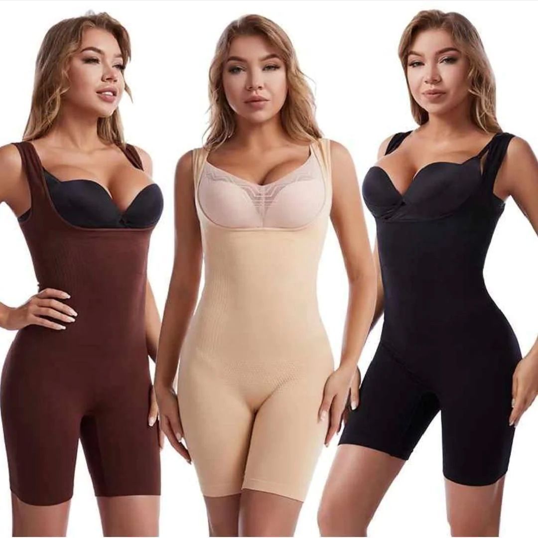 Buy Full Body Shaper For Woman Bodysuit Waist Trainer Cincher Corset Tummy  Control Thigh Slimmer Shapewear at Lowest Price in Pakistan