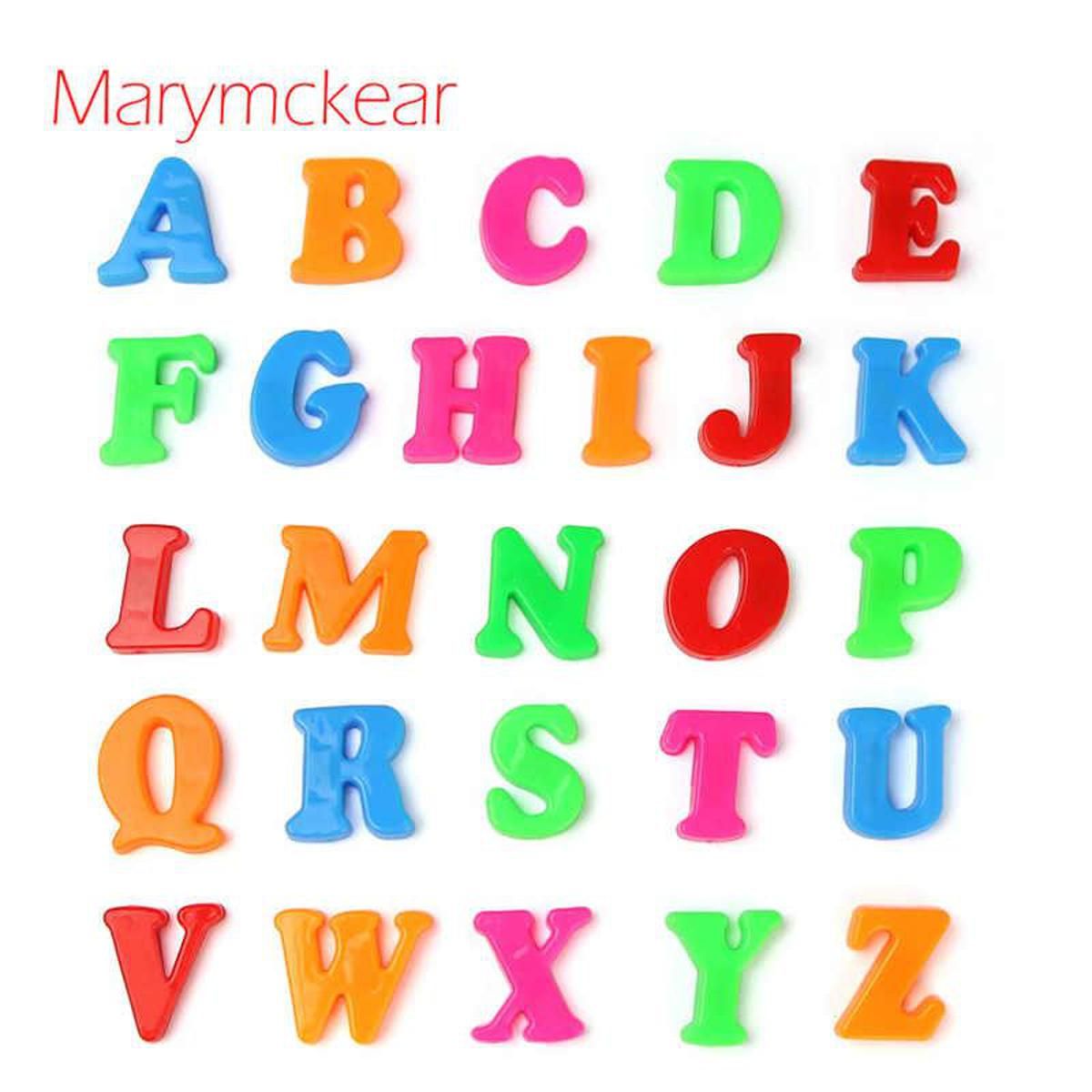 Magnetic English Capital Alphabets - 26 Pieces - Multicolour