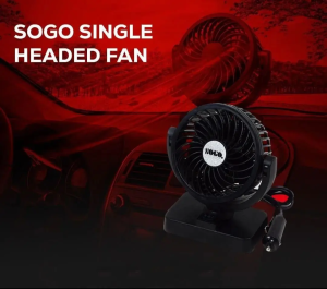*SOGO SINGLE HEADED FAN 12V* SOGO Fan 12v 360°rotatable, making the fan cover more area suitable for more people use. Powerful wind to drive out hot a