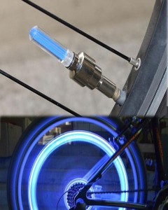 2 Pcs LED Tyre Light for Bike Car Cycle with Motion Sensor Universal Nozzle Light Cap
