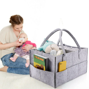 Baby Diaper Caddy Organizer / Portable Storage Basket / Essential Bag for Nursery